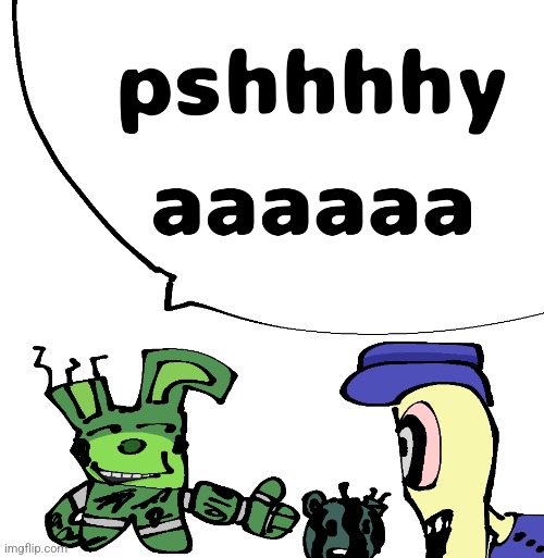 Drawing fnaf 3 from memory (colored version) | made w/ Imgflip meme maker