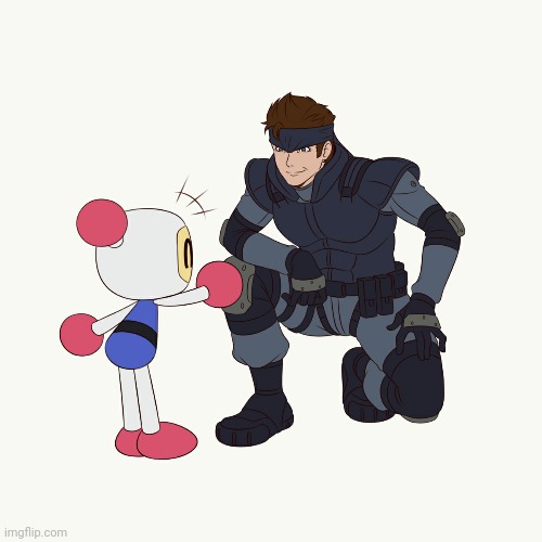 White Bomber meets Snake (Art by ELIE) | made w/ Imgflip meme maker