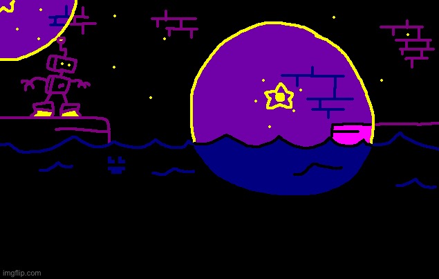 The dark water world | image tagged in drawing | made w/ Imgflip meme maker