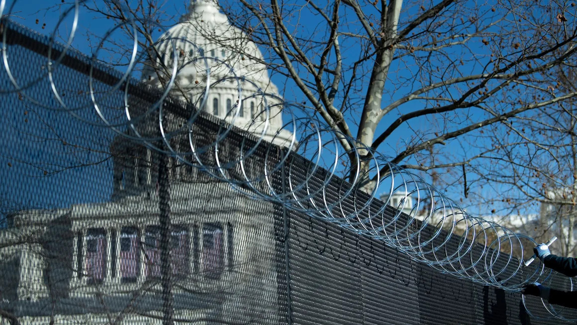 High Quality U.S. Capitol Barbwire Blank Meme Template