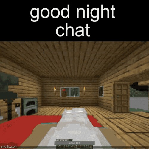 good night chat | image tagged in good night chat | made w/ Imgflip meme maker
