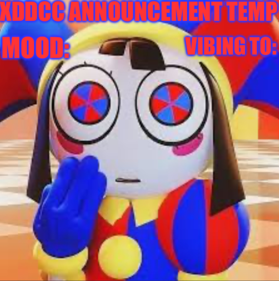 High Quality XDDCC announcement Blank Meme Template