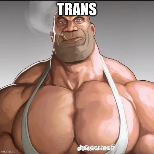 Buff soldier | TRANS | image tagged in buff soldier | made w/ Imgflip meme maker