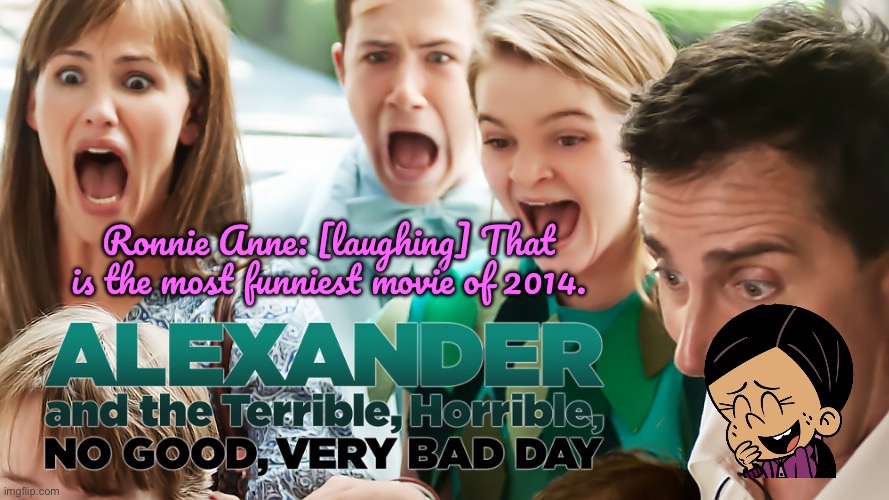 Ronnie Anne is Laughing So Hard | Ronnie Anne: [laughing] That is the most funniest movie of 2014. | image tagged in ronnie anne,deviantart,girl,funny,ronnie anne santiago,disney plus | made w/ Imgflip meme maker