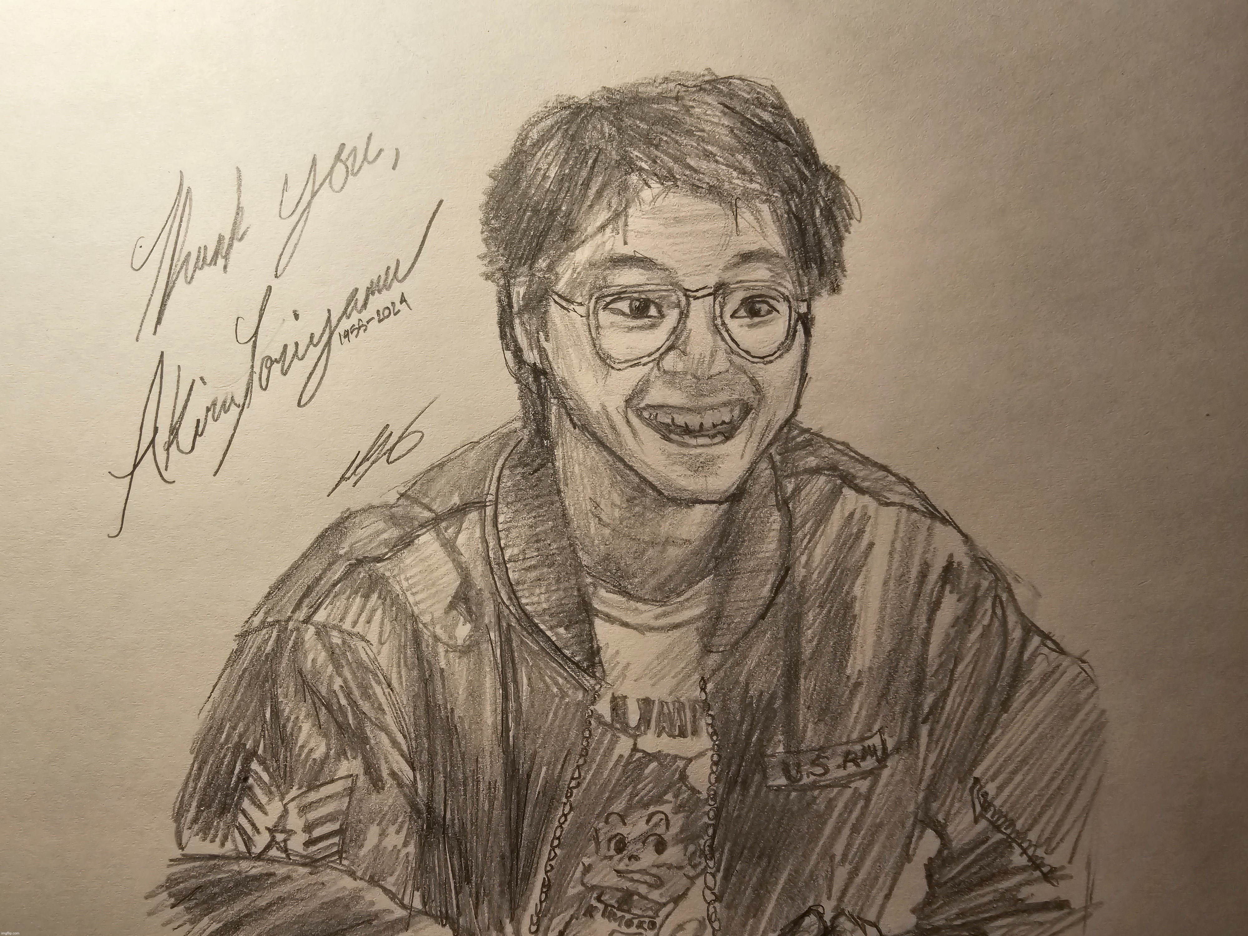 Thank you, Akira Toriyama, may you Rest in Peace | made w/ Imgflip meme maker