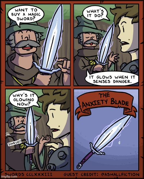 image tagged in sword,magic,glow,danger,anxiety,blade | made w/ Imgflip meme maker