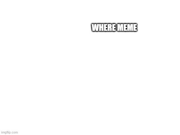 WHERE MEME | image tagged in where monkey | made w/ Imgflip meme maker