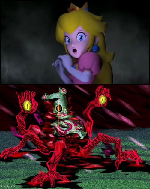 ... | image tagged in princess peach scared of who | made w/ Imgflip meme maker