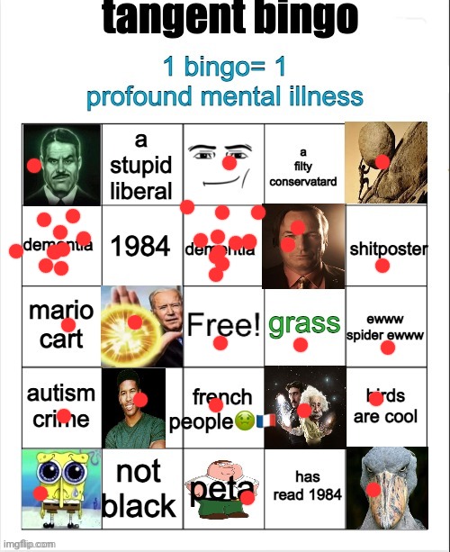 I do not have dementia | image tagged in tangent bingo | made w/ Imgflip meme maker