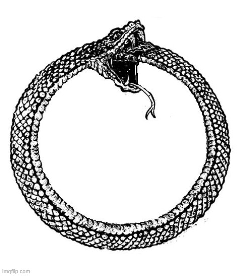 Ouroboros | image tagged in ouroboros | made w/ Imgflip meme maker