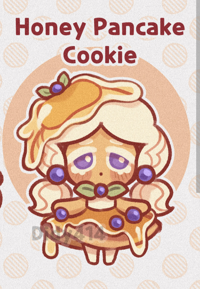High Quality Honey Pancake Cookie Fanchild Blank Meme Template