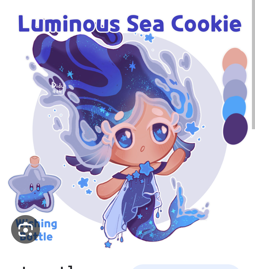 Luminous Sea Cookie Fanchild Blank Meme Template