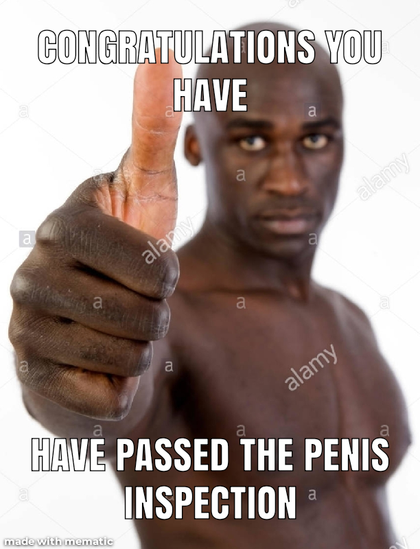 penis inspection Blank Meme Template