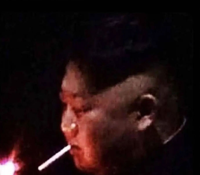 Kim Jong Un smoking Blank Meme Template