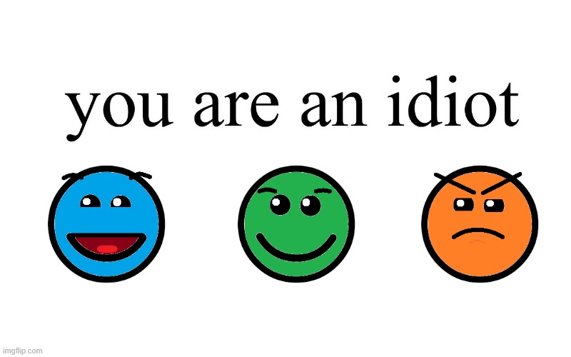 You Are An Idiot!! | image tagged in you are an idiot | made w/ Imgflip meme maker