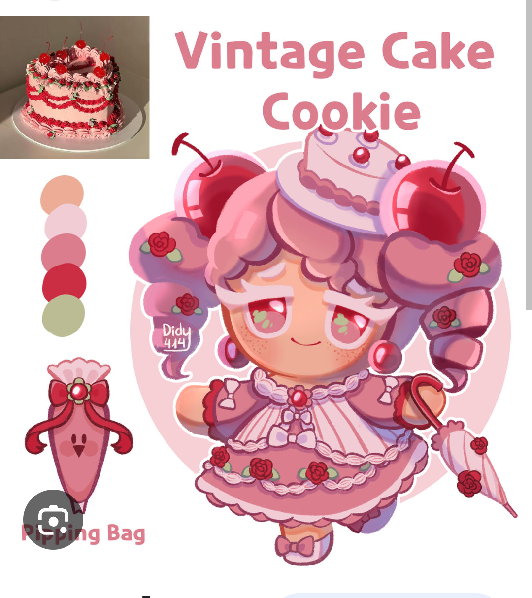 Vintage Cake Cookie Fanchild Blank Meme Template