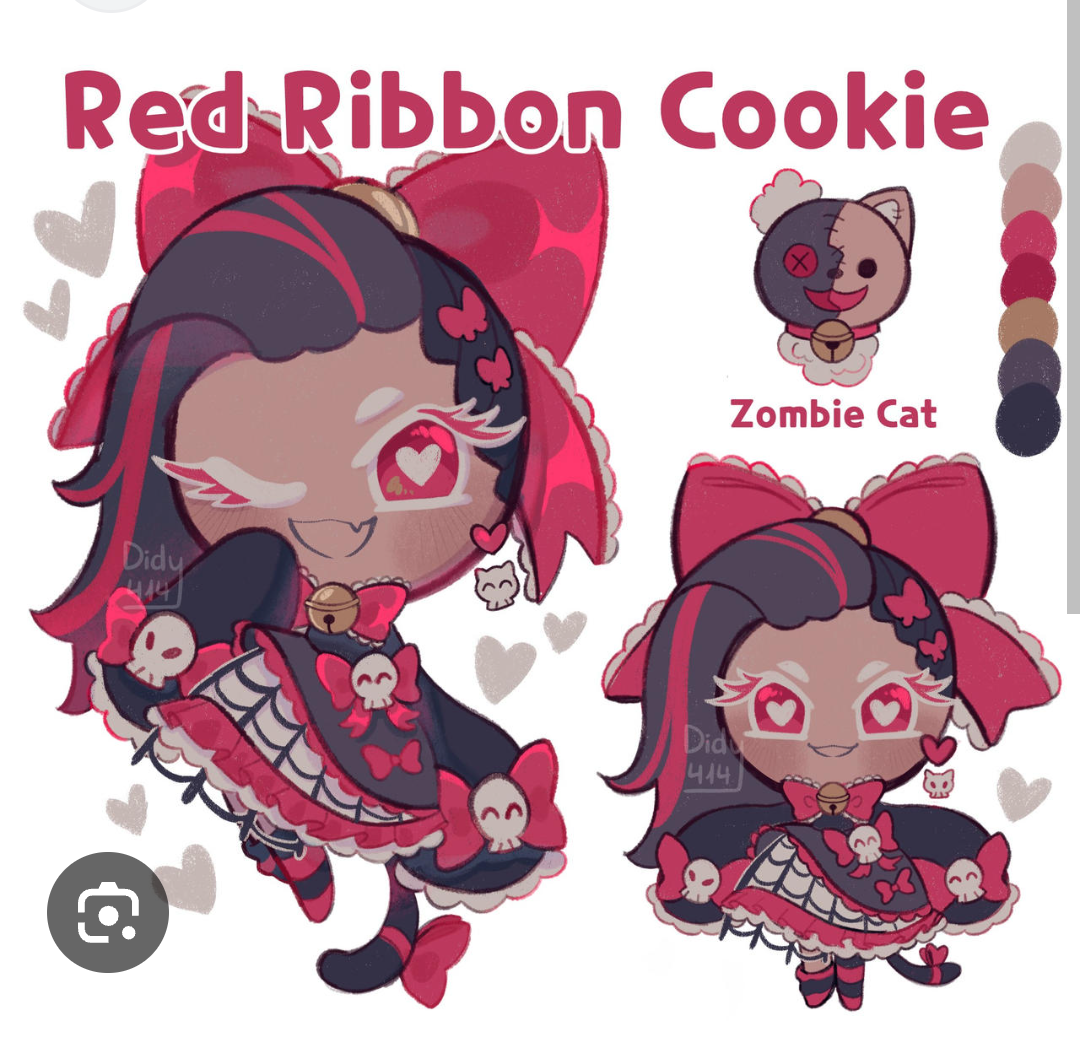High Quality Red Ribbon Cookie Fanchild Blank Meme Template