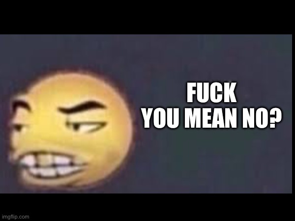 FUCK YOU MEAN NO? | made w/ Imgflip meme maker