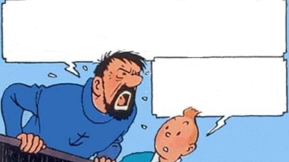 Haddock insult Blank Meme Template