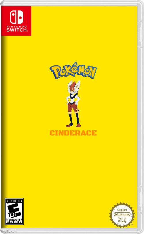 if nintendo made easter related games volume 5 | CINDERACE | image tagged in nintendo switch,pokemon,easter,cinderace,fake | made w/ Imgflip meme maker