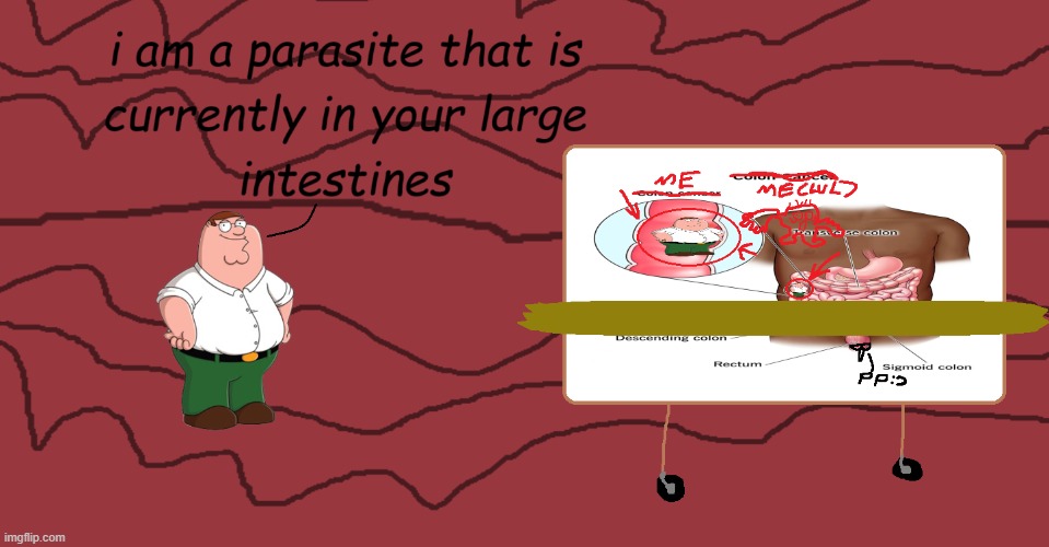 parasite peter be like: | image tagged in peter griffin | made w/ Imgflip meme maker