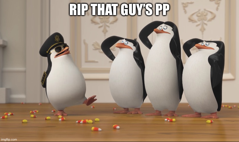 Saluting skipper | RIP THAT GUY’S PP | image tagged in saluting skipper | made w/ Imgflip meme maker