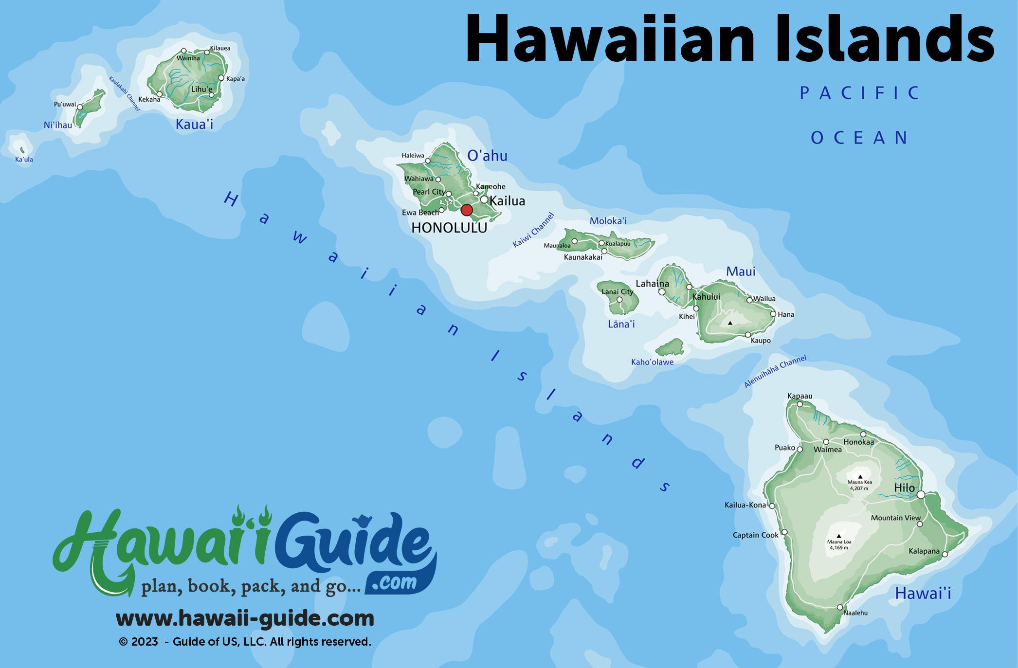 High Quality Hawaii Travel Maps | Downloadable & Printable Hawaiian Islands M Blank Meme Template