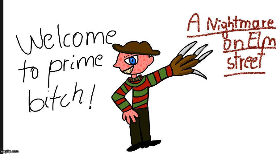 Guys this is my og drawing of Freddy Krueger,colorized | image tagged in freddy krueger,drawing | made w/ Imgflip meme maker