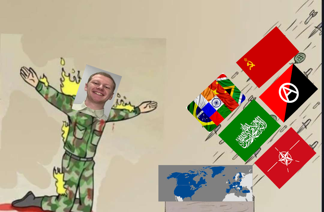 Aaron Bushnell Attack On NATO Blank Meme Template