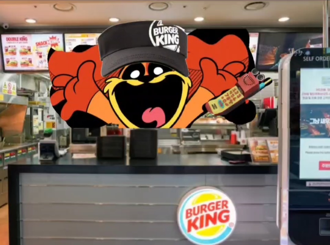 Dogday Working at Burger king Blank Meme Template
