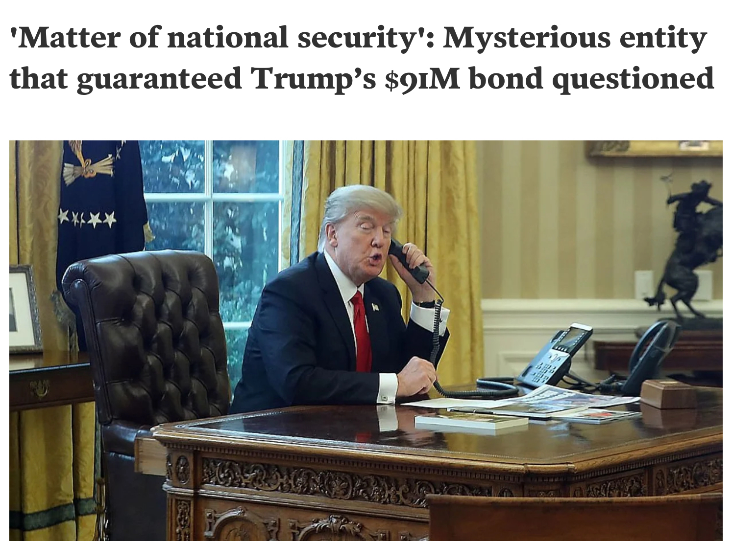 Trump takes a $91 million bribe Blank Meme Template