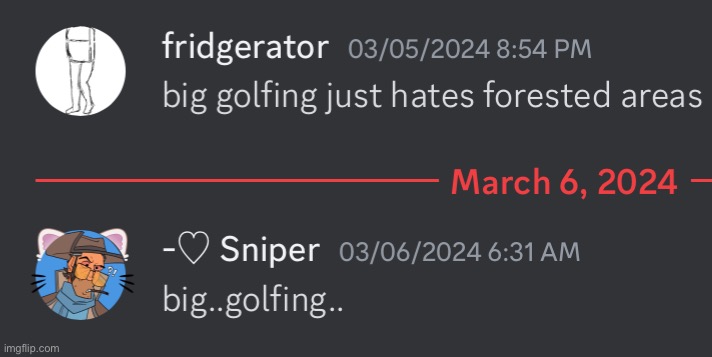 big golfing | made w/ Imgflip meme maker