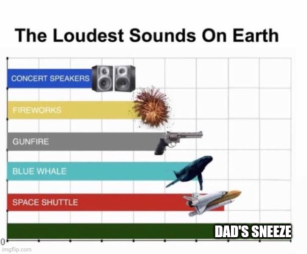 Fr tho | DAD'S SNEEZE | image tagged in the loudest sounds on earth,dads | made w/ Imgflip meme maker