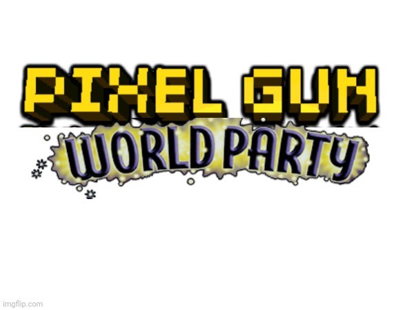 Pixel gun world party logo | image tagged in logo,lol | made w/ Imgflip meme maker