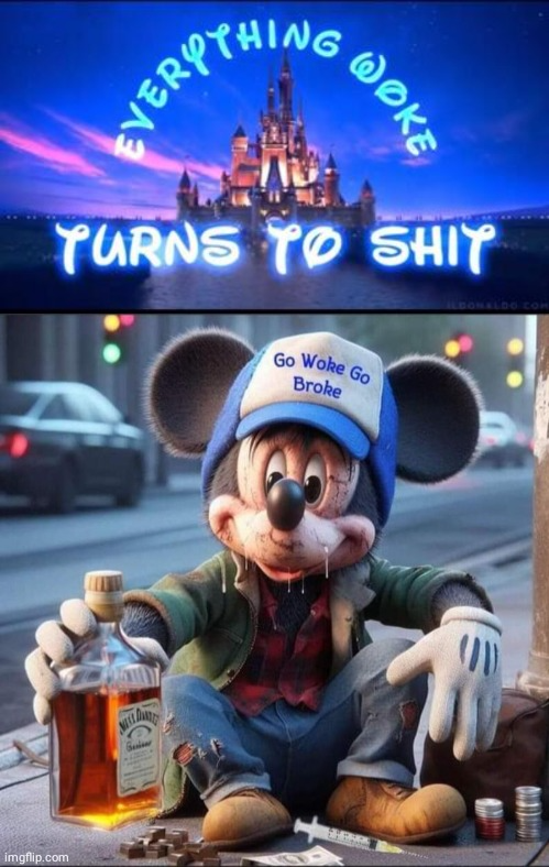High Quality Woke Mickey Mouse Blank Meme Template