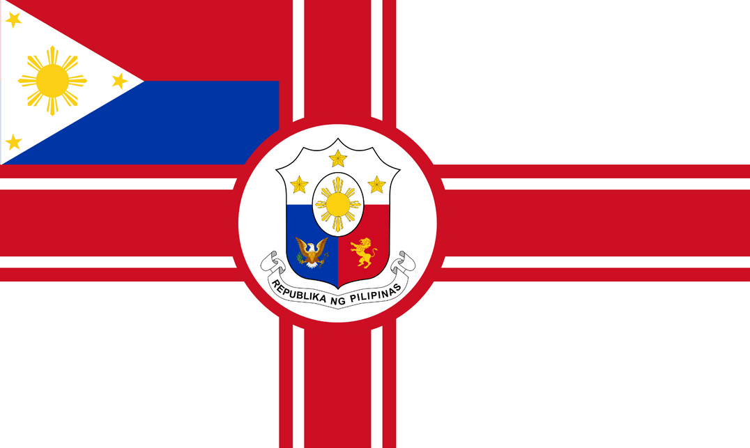 High Quality Philippine war flag in The Style of Kriegsflagge Blank Meme Template