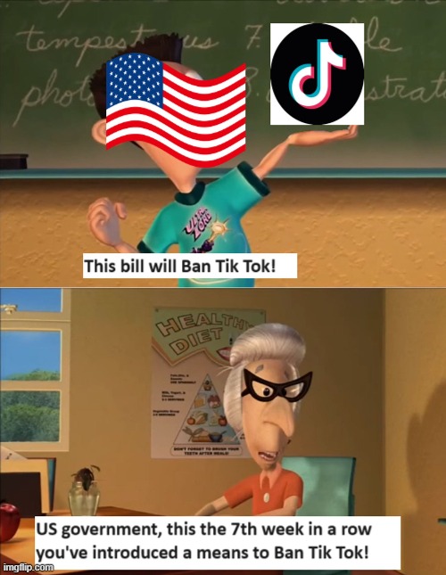 For real this time! | image tagged in sheen's show and tell,jimmy neutron,tik tok,tiktok,congress,politics | made w/ Imgflip meme maker