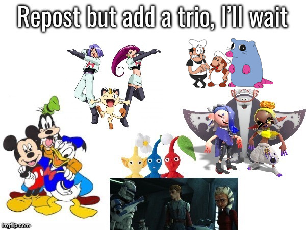 i refuse to beileve that there is a trio more goofy than peppino, gustaco, and brick the rat. | made w/ Imgflip meme maker