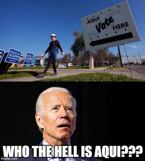 Who is Who! | WHO THE HELL IS AQUI??? | image tagged in confused joe biden | made w/ Imgflip meme maker