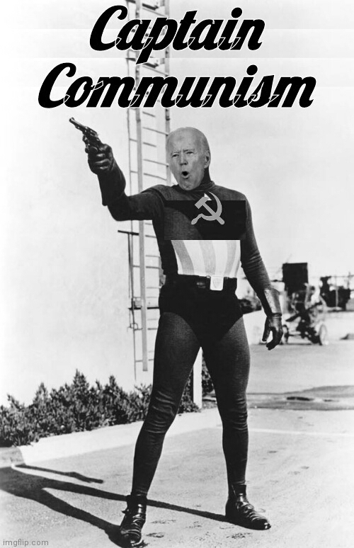 High Quality Joe Biden Captain Communism ww2 Blank Meme Template