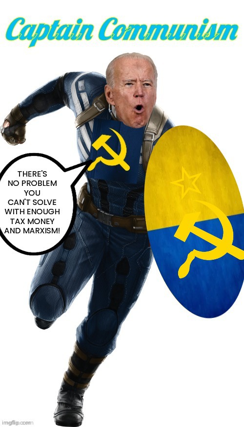 Joe Biden Captain Communism modern Blank Meme Template