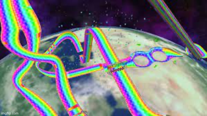 Rainbow Road | image tagged in rainbow road | made w/ Imgflip meme maker