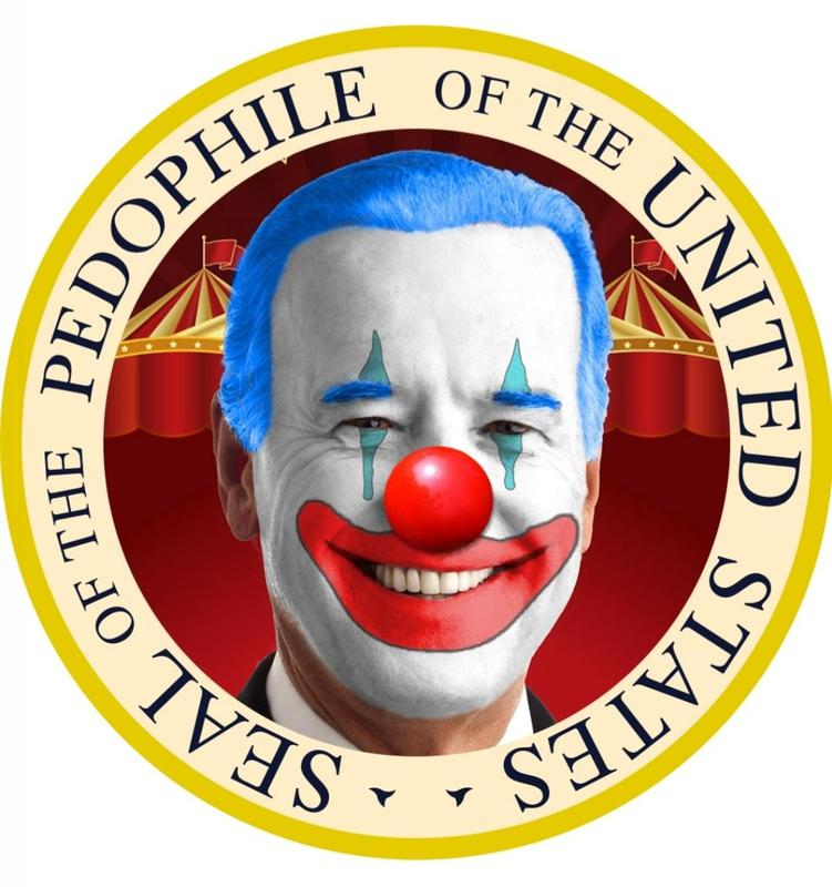 High Quality Biden Pedo Clown Seal Blank Meme Template