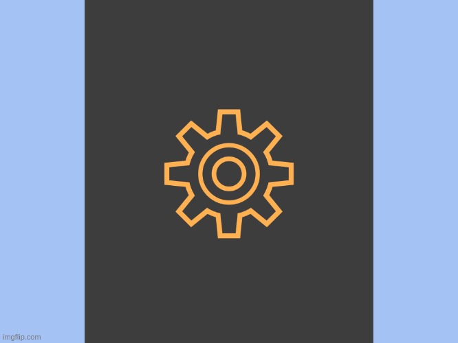 Here's the flag of my MC world. Pale blue represents snow, coldness, and the everbright. Orange represents Realmite. Dark gray r | made w/ Imgflip meme maker