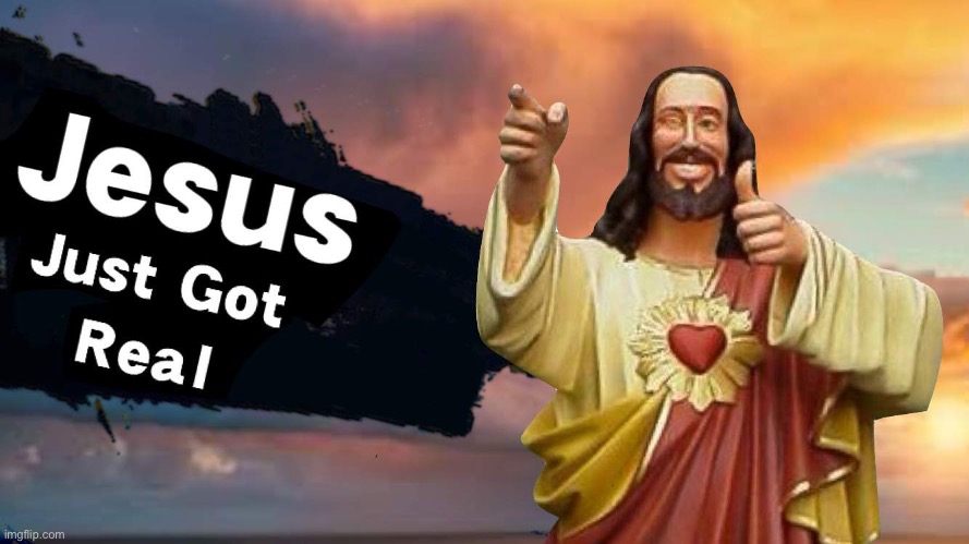 image tagged in buddy christ,super smash bros | made w/ Imgflip meme maker