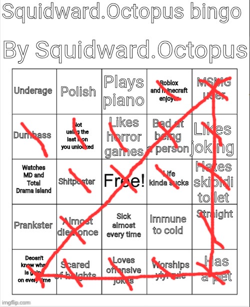 Triangle | image tagged in squidward octopus bingo | made w/ Imgflip meme maker