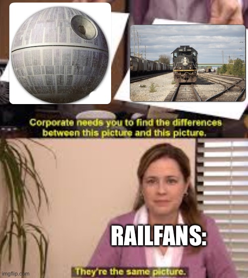 ILLINOIS CENTRAL | RAILFANS: | image tagged in railroad,railfan,death star | made w/ Imgflip meme maker