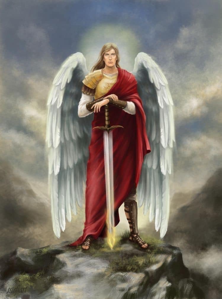 High Quality St Michael Archangel Blank Meme Template