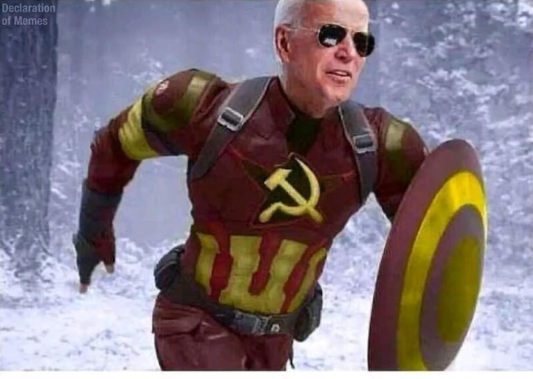 Joe Biden Captain Communism Blank Meme Template