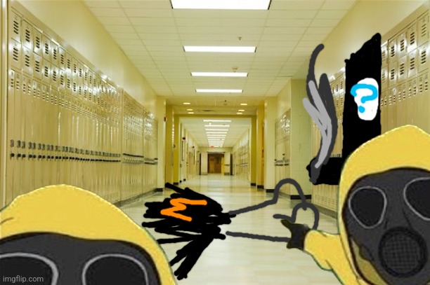 High school hallway  | image tagged in high school hallway | made w/ Imgflip meme maker